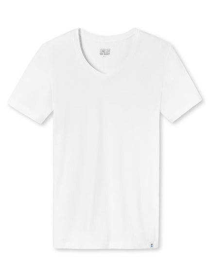 Schiesser Long Life Soft T-shirt V-hals 155630 – wit