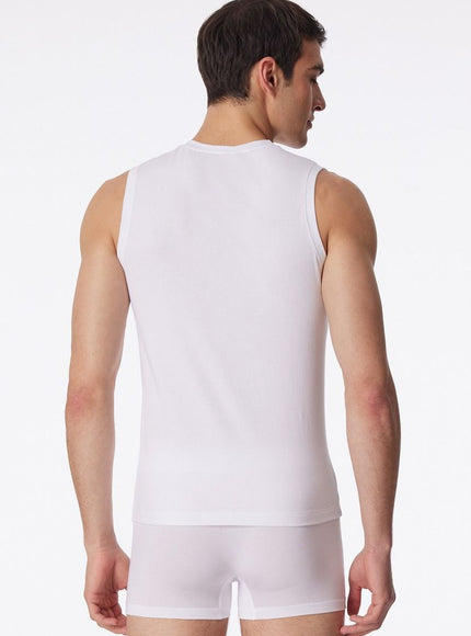 Schiesser long life soft tank top 164104 – wit, op model