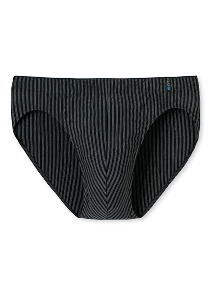 Schiesser Long Life Supermini Slip streep 149046 – Blauwzwart