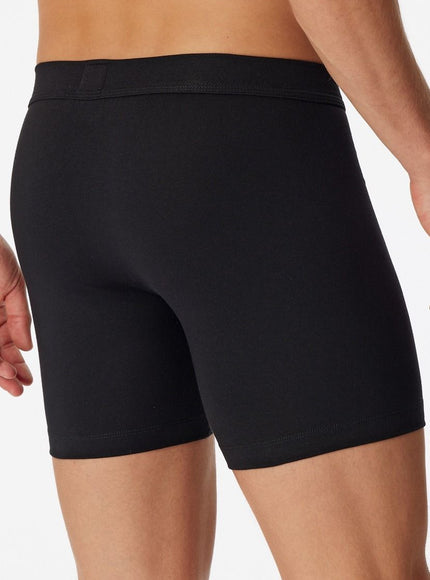 Schiesser Long Short Gulp Long Life Cotton 172472 – schwarz, op model