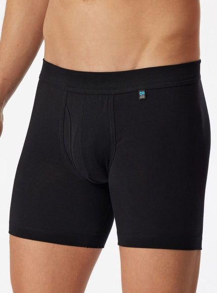 Schiesser Long Short Gulp Long Life Cotton 172472 – schwarz, op model