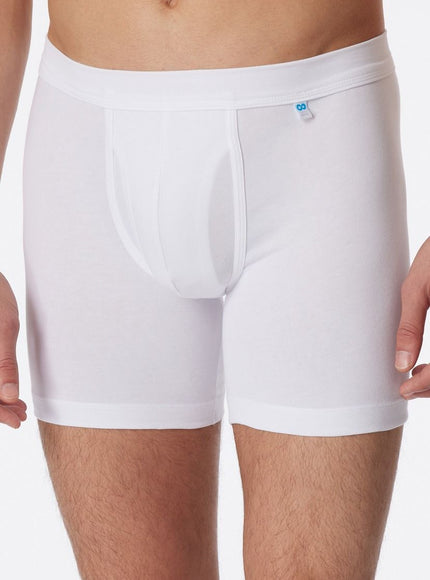 Schiesser Long Short Gulp Long Life Cotton 172472 – weiss, op model