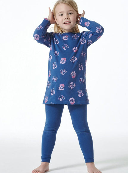 Schiesser meisjes pyjama 181822 800 blau