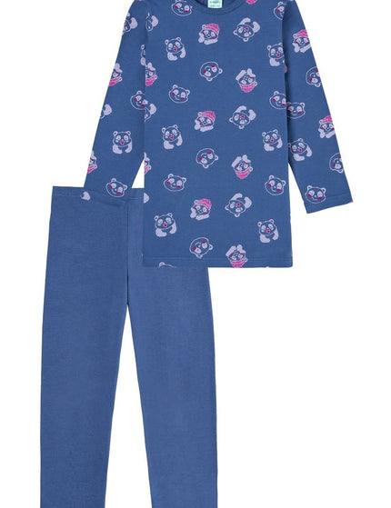 Schiesser meisjes pyjama 181822 800 blau