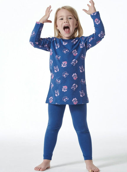 Schiesser meisjes pyjama 181822 800 blau