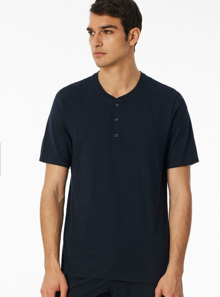 Schiesser Mix en Relax T-Shirt 182516 804 Nachtblau
