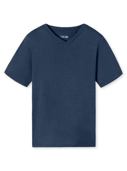 Schiesser Mix en rlax T-Shirt 182181 819 royal – voorkant
