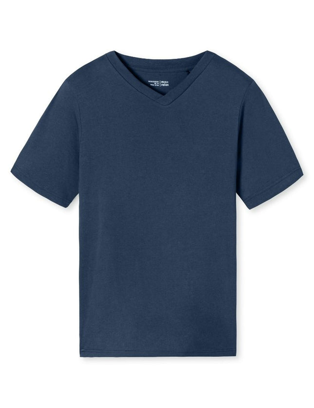 Schiesser Mix en rlax T-Shirt 182181 819 royal – voorkant