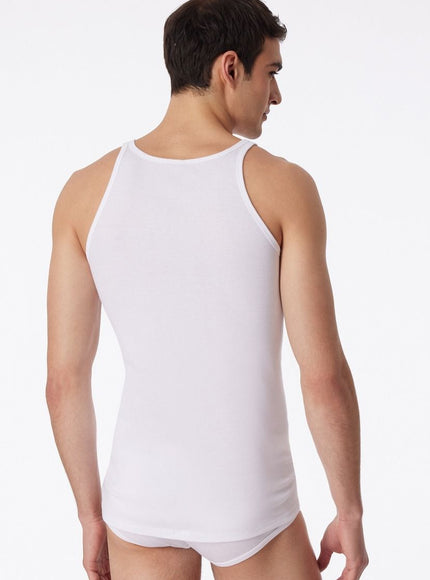 Schiesser Original feinripp Singlet 005120 – wit, achterkant
