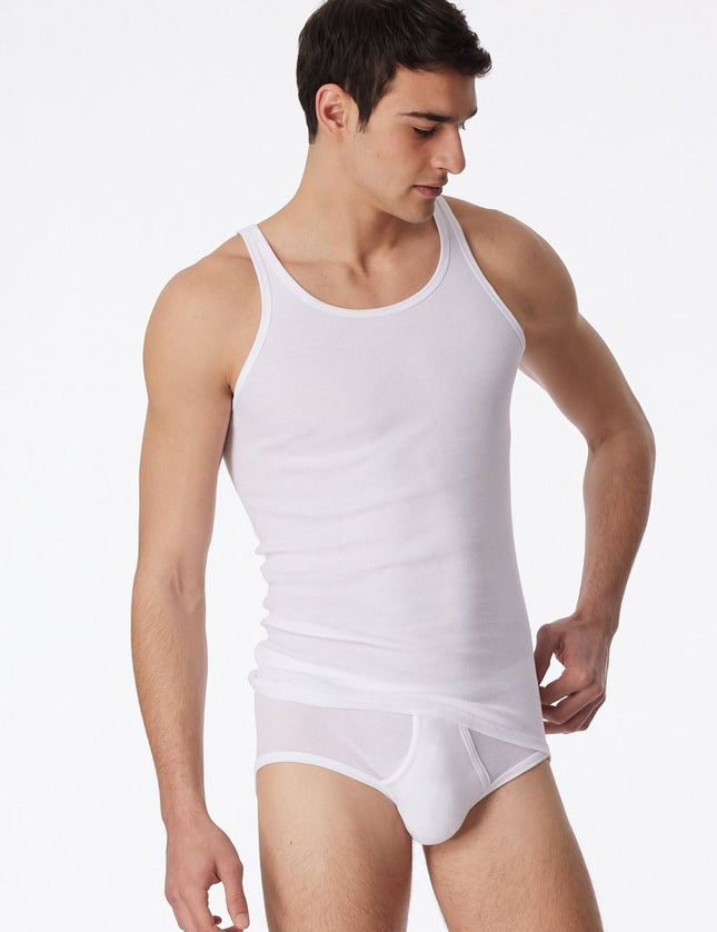Schiesser Original feinripp Singlet 005120 – wit, voorkant