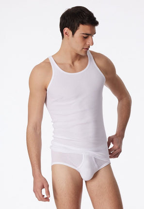 Schiesser Original feinripp Singlet 005120 – wit, voorkant