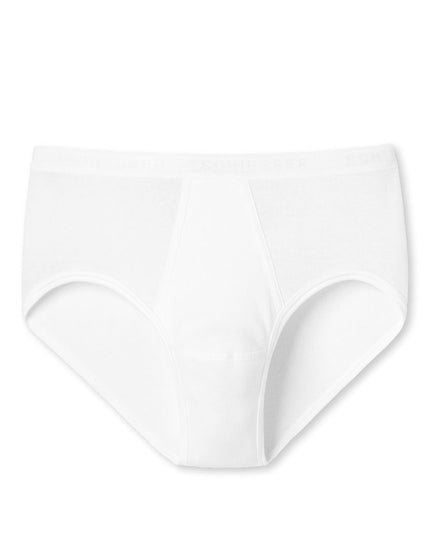 Schiesser Original feinripp sportslip met sluiting 005128 – wit