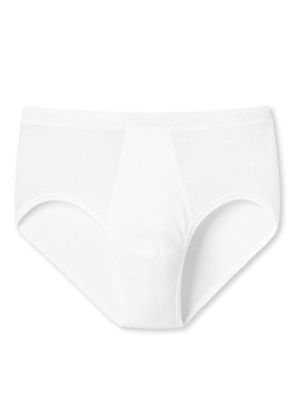 Schiesser Original feinripp sportslip met sluiting 005128 – wit