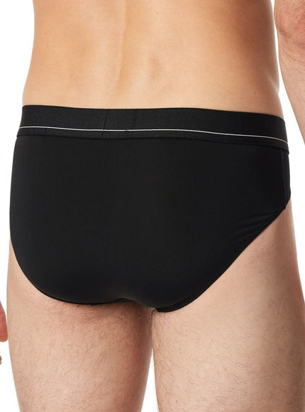 Schiesser Rio-Slip Pure Micro 182177 – schwarz, op model