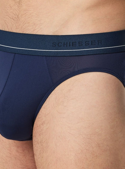 Schiesser Rio-Slip Pure Micro 182177 – Admiral, detail