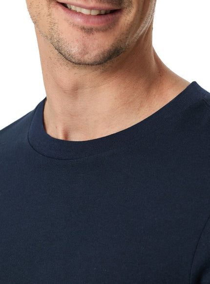 Schiesser Shirt lange mouwen Mix+ Relax 182180 – Nachtblau, detail