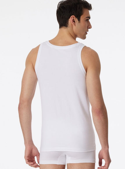 Schiesser shirt Long life cotton basic 145138 – wit, op model