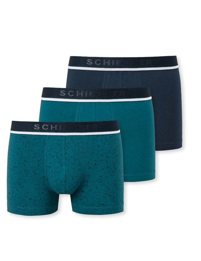 Schiesser Short organic cotton 3 pack 95/5 173730 910 assorti 4 – voorkant
