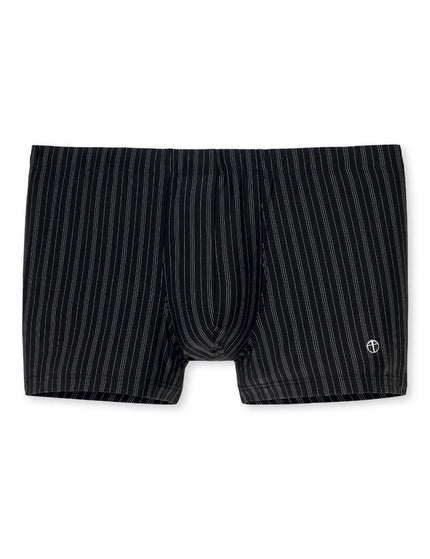 Schiesser Short Skin streep 128626 – Zwart