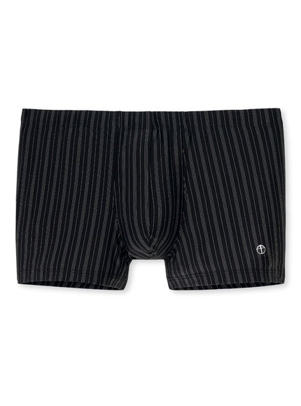 Schiesser Short Skin streep 128626 – Zwart