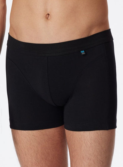 Schiesser Shorts Long Life Cotton 145136 – schwarz, op model