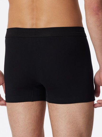 Schiesser Shorts Long Life Cotton 145136 – schwarz, op model