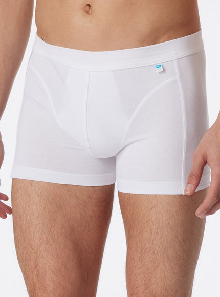 Schiesser Shorts Long Life Cotton 145136 – weiss, op model
