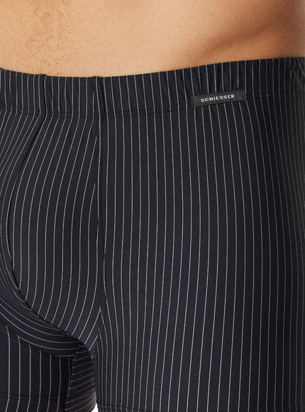 Schiesser Shorts Pure Micro NOS 182176 – schwarz, detail