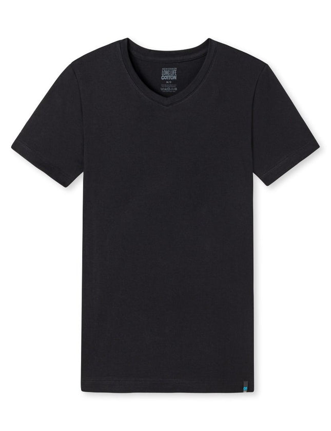Schiesser T-Shirt 1/2 Long Life Cotton 172468 – schwarz