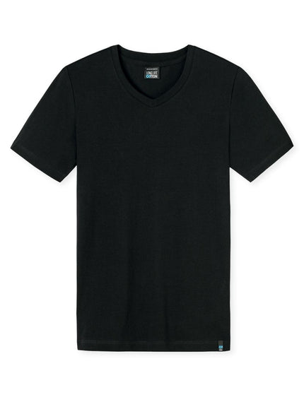 Schiesser T-shirt long life cotton basic 145140 – Zwart