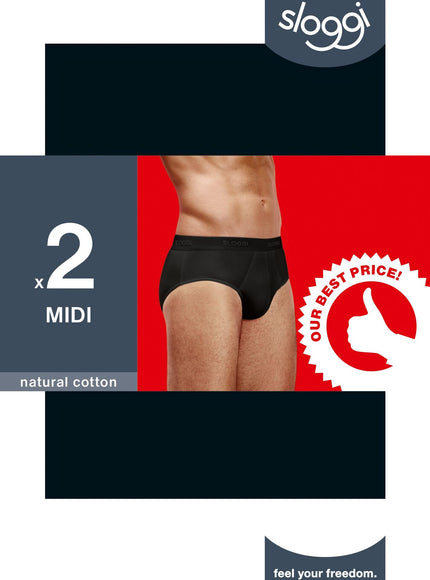 Sloggi men 24-7 Midi Slip 2 pack 10163131