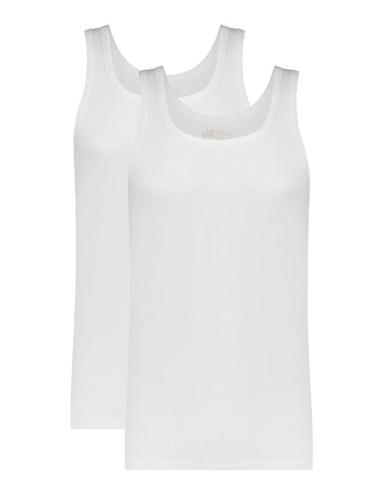 Basic Men Organic Cotton singlet 2 pack 32324