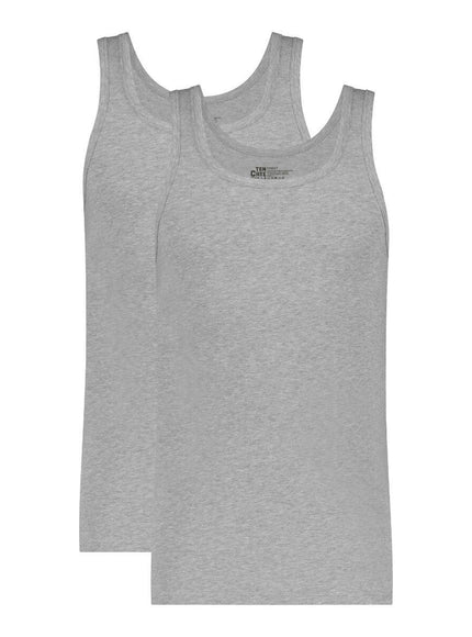 Basic Men Organic Cotton singlet 2 pack 32324