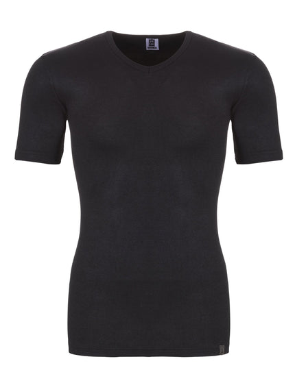 Ten Cate heren Thermo Shirt V-hals k. mouw 30244 – Black