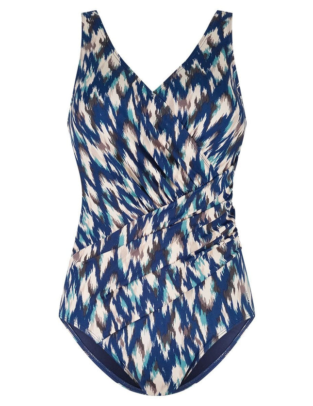 Ten Cate Badpak soft cub v-neck 60652 5025 ikat blue – voorkant