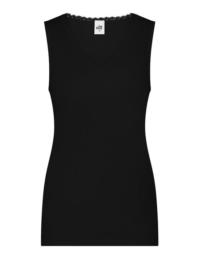 Ten Cate dames Thermo Singlet v-neck lace 60394 – voorkant