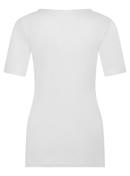 Ten Cate dames Thermo T-shirt ronde hals 60382 – snow white, achterkant