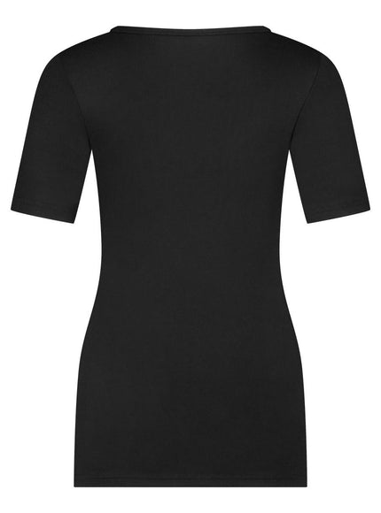 Ten Cate dames Thermo T-shirt ronde hals 60382 – black, achterkant