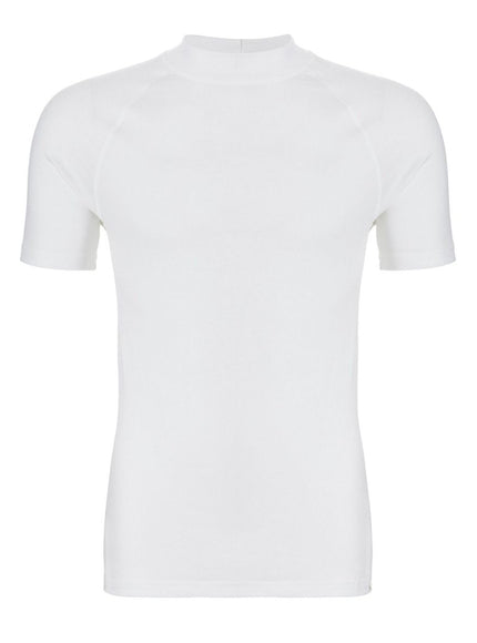 Ten Cate heren Thermo Shirt t.neck k.mouw 30242 – Snow white, voorkant