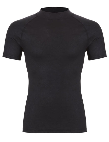 Ten Cate heren Thermo Shirt t.neck k.mouw 30242 – Zwart