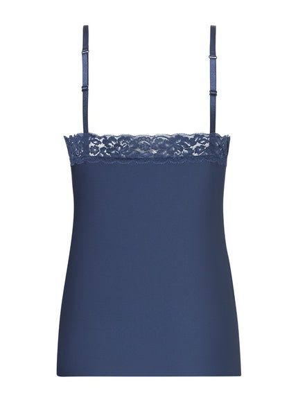 Ten Cate Secrets spaghetti top lace 32526 – smokey teal, voorkant
