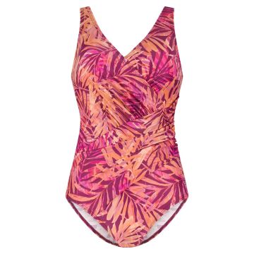 Ten Cate Badpak soft cup shape 60655 6207 floral leaves grape