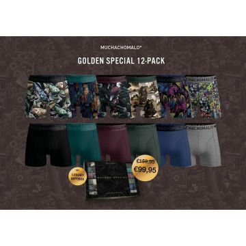 Muchachomalo 12 pack shorts golden 1010-12 02 Print