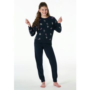 Schiesser Meisjes Pyjama 181981 804 Nachtblau