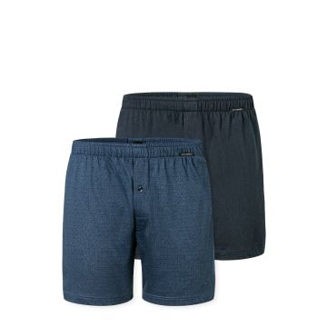 Schiesser Heren boxershorts wijd 2 pack 182427 910 sortiert 4