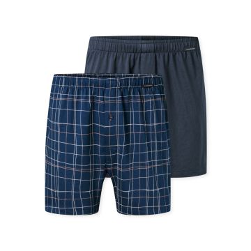 Schiesser Heren boxershorts wijd 2 pack 182427 922 sortiert 11