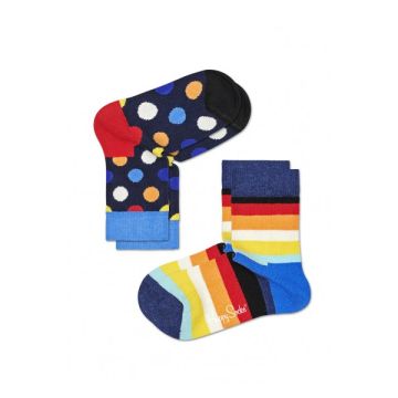 HappySocks Kids 2-Pack Big Dot Socks KBDO02-6500