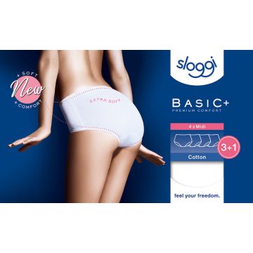 Sloggi Basic Midi 4 pack 10068837