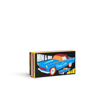HappySocks Mini & Me Car Socks Gift Set He XKMNM02 Heren